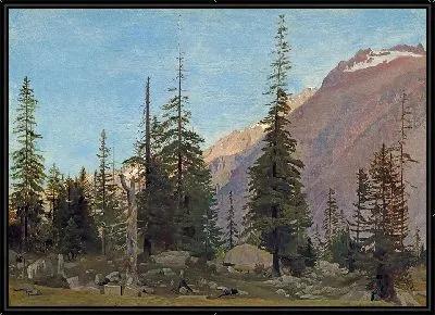 Альпийский пейзаж Хандегг, Швейцария