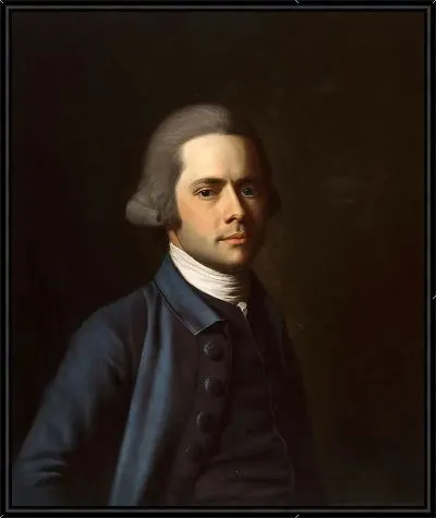 Картина Мужчина в синем пальто