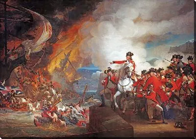 Картина Разгром плавучих батарей Гибралтара