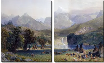 Картина Скалистые горы, пик Ландерса-1