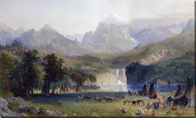 Картина Скалистые горы, пик Ландерса-1