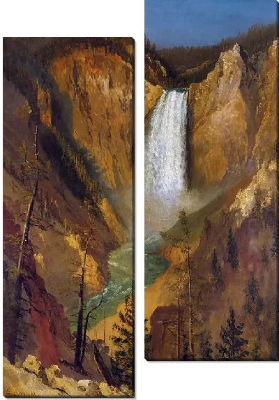Картина Нижние водопады Йеллоустоуна