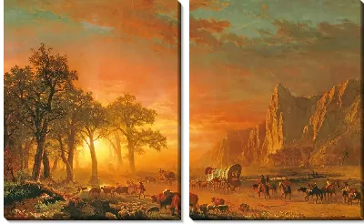 Картина Эмигранты пересекают равнины