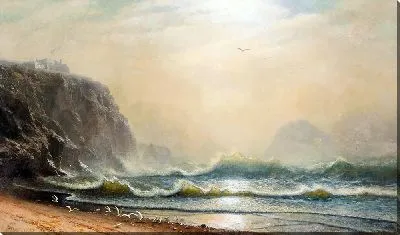 Картина Клифф Хаус и залив Сан-Франциско