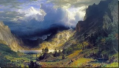 Картина Буря в Скалистых горах, гора Розали