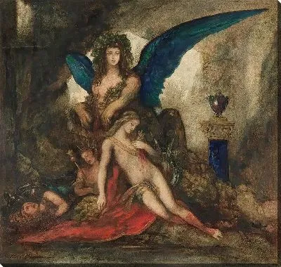 Картина Сфинкс в гроте (Поэт, король и воин)