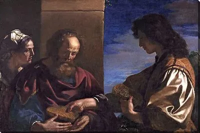 Картина Самсон приносит мед своим родителям