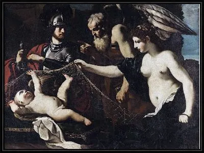 Мифологическая сцена (Хронос увещевает Эроса в присутствии Венеры и Марса)