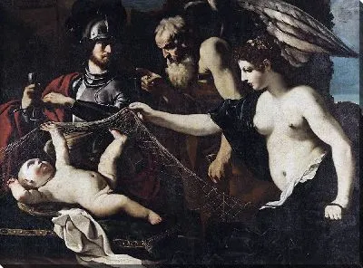 Мифологическая сцена (Хронос увещевает Эроса в присутствии Венеры и Марса)