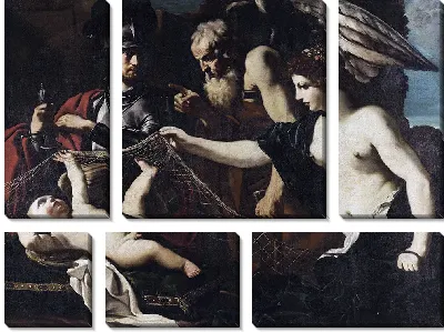 Мифологическая сцена (Хронос увещевает Эроса в присутствии Венеры и Марса)