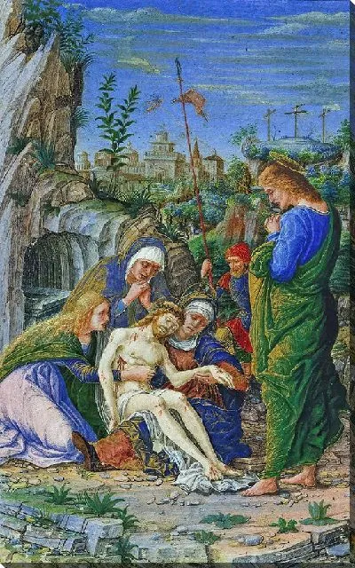 Картина Отдельный лист из Часослова Пьета