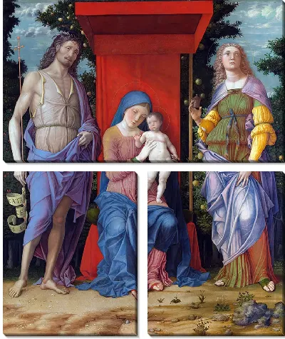 Богоматерь с младенцем, Марией Магдалиной и святым Иоанном Крестителем