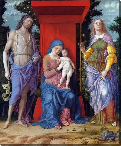 Картина Богоматерь с младенцем, Марией Магдалиной и святым Иоанном Крестителем