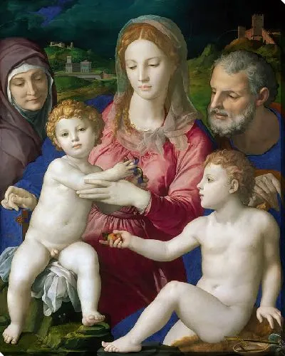 Картина Святое семейство со святой Анной и младенцем святым Иоанном