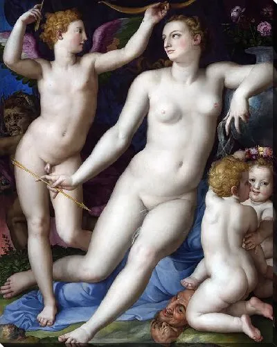 Картина Венера, Купидон и Ревность