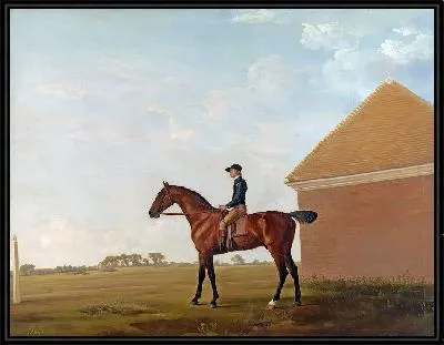 Картина Газон с жокеем наверху в Ньюмаркете