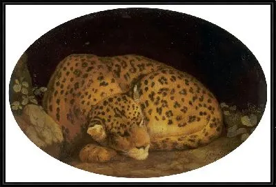 Картина Спящий леопард