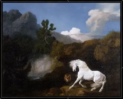 Лошадь, напуганная львом