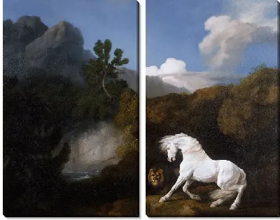 Лошадь, напуганная львом