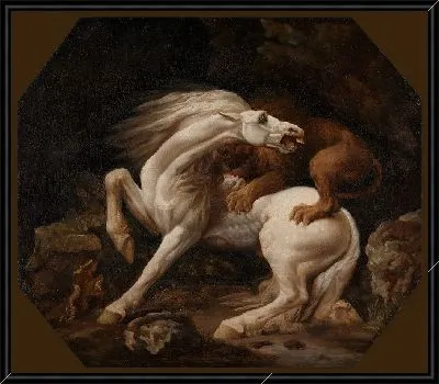 Картина Лошадь, атакованная львом (Эпизод C)