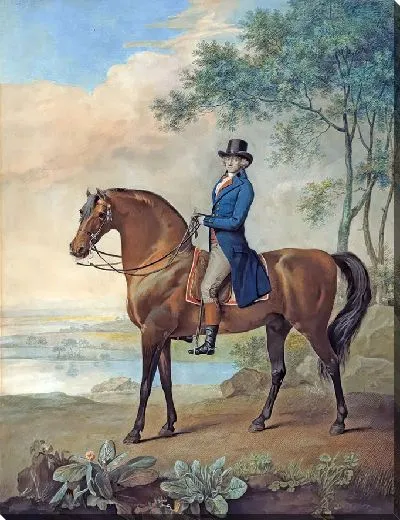 Картина Уоррен Гастингс на своем арабском скакуне