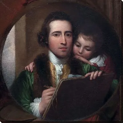 Картина Художник и его сын Рафаэль