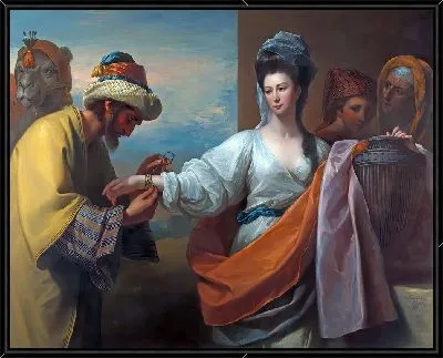 Ребекка получает браслет у колодца