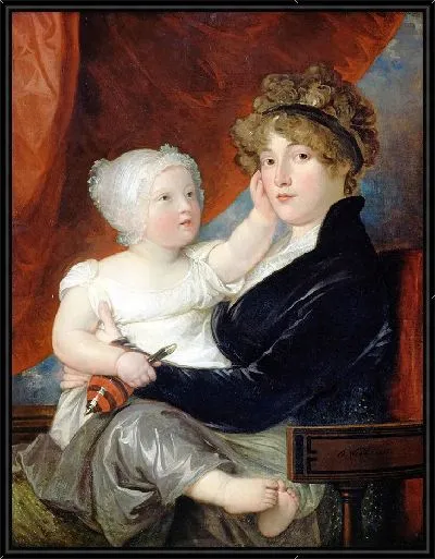 Картина Миссис Бенджамин Уэст II с сыном Бенджамином Уэстом III