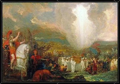 Иисус Навин переходит реку Иордан с Ковчегом Завета