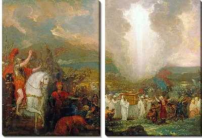 Иисус Навин переходит реку Иордан с Ковчегом Завета