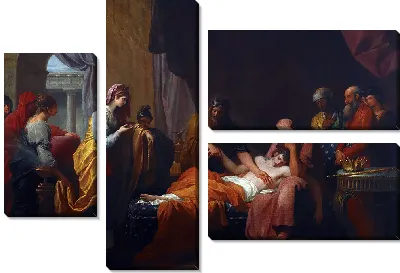 Врач Эрасистрат узнает о любви Антиоха к Стратонике