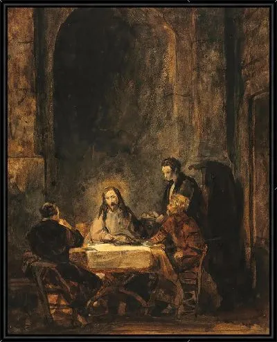 Картина Христос в Эммаусе