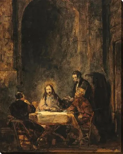 Картина Христос в Эммаусе