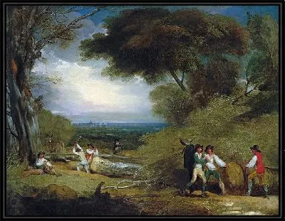 Картина Лесорубы в Виндзорском парке