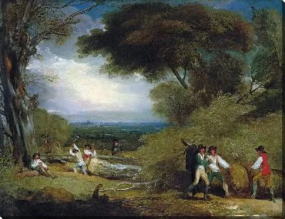 Картина Лесорубы в Виндзорском парке