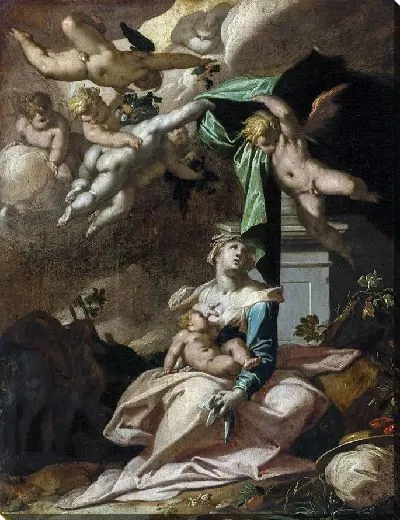 Картина Отдых на пути в Египет