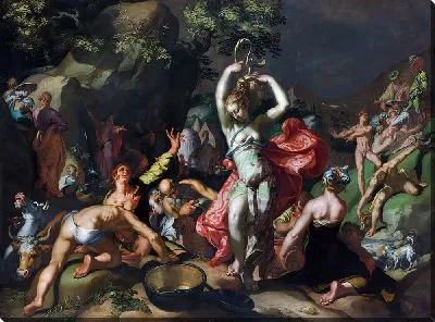 Картина Моисей, ударяющий по скале