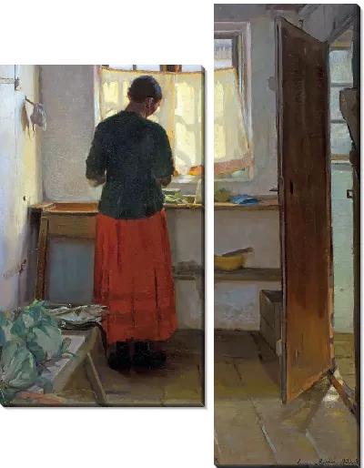 Картина Горничная на кухне