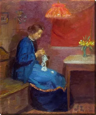 Картина Женщина с рукоделием