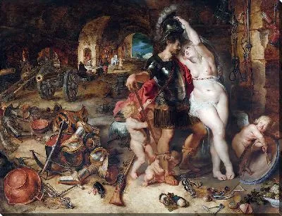 Возвращение с войны Марс обезоружен Венерой