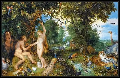 Эдемский сад с грехопадением человека