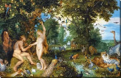 Эдемский сад с грехопадением человека