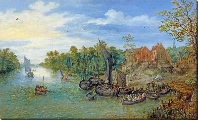 Картина Речной пейзаж