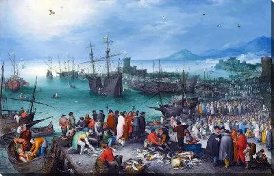 Картина Сцена в гавани с отправлением апостола Павла из Кесарии