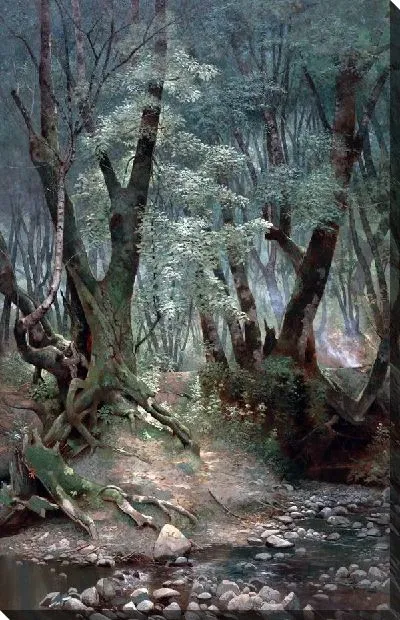 Картина маслом Лес (Forest) №21