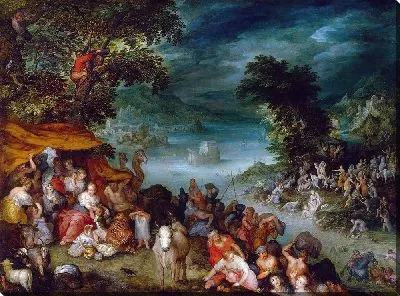 Картина Потоп с Ноевым ковчегом