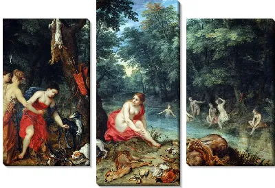 Картина Купание нимф (Нимфы Дианы возвращаются с рыбалки)