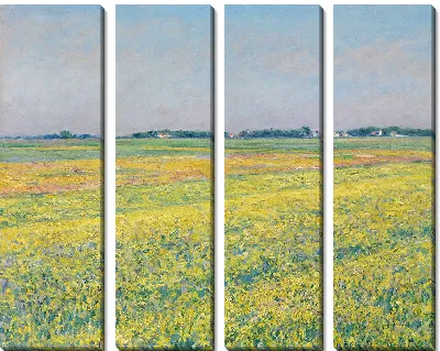 Равнина Женвилье, желтые поля