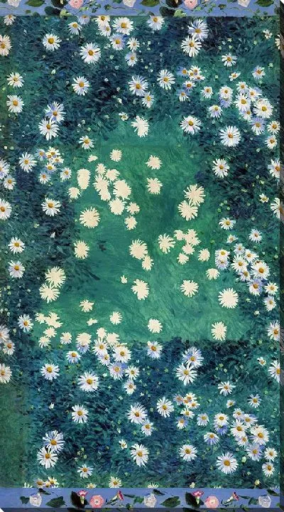 Картина Клумба с маргаритками