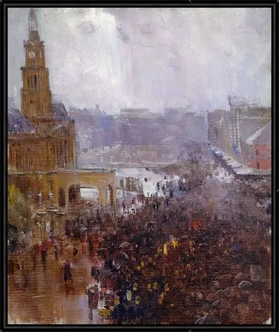Картина Похороны пожарного, Джордж-стрит